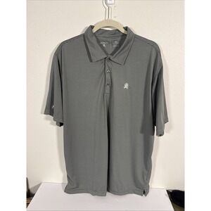 Antigua golf‎ shirt xl Gray Stripe S/S Z1